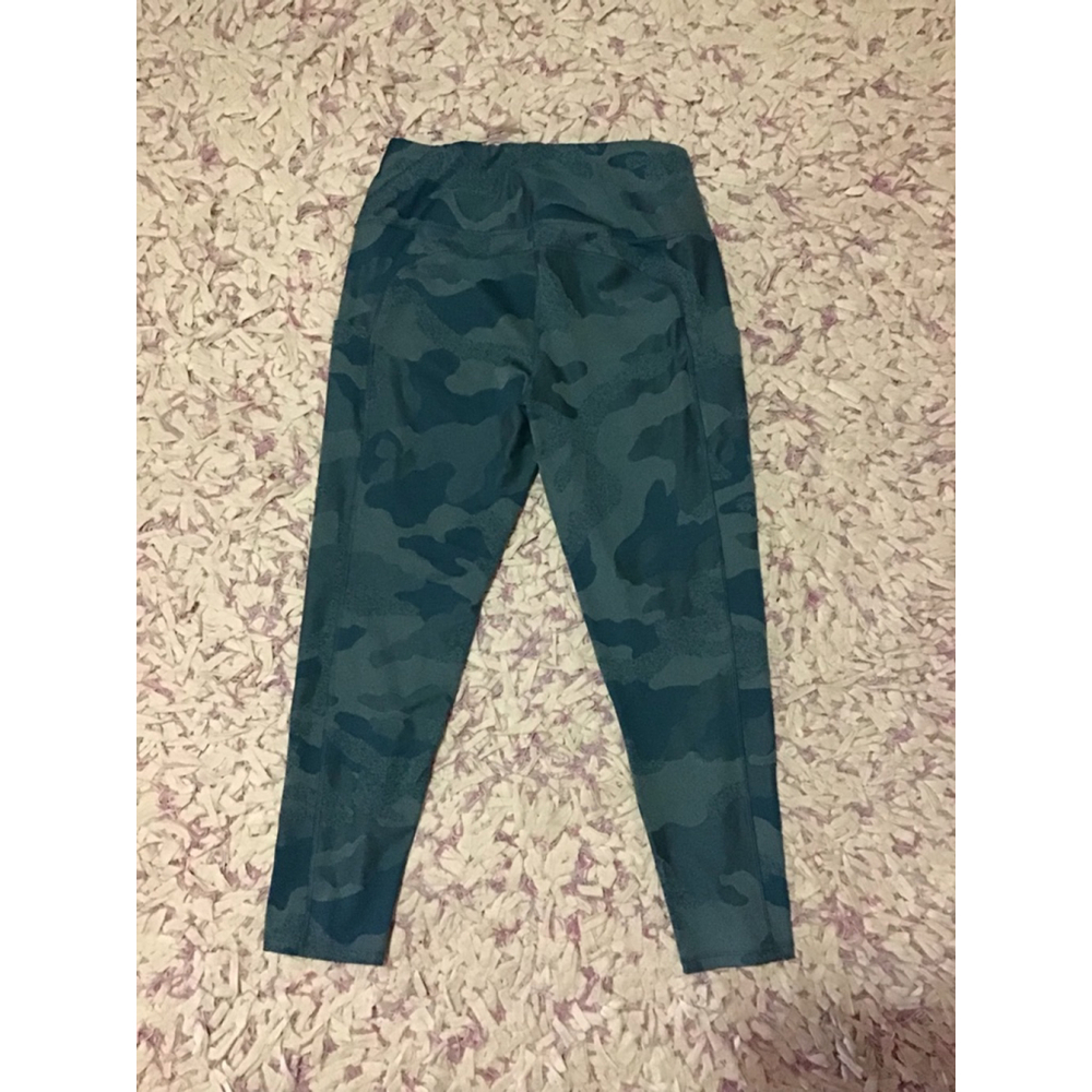 Women's The North Face Teal Camo Leggings XL Like NEW - Picture 10 of 12